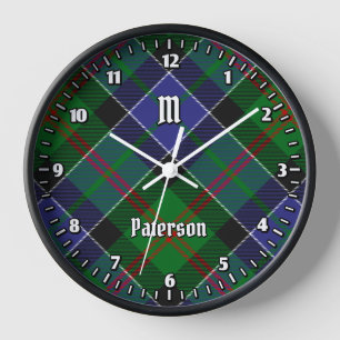 Clan Paterson Tartan Uhr