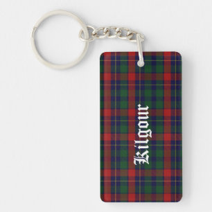 Clan personnalisé Kilgour Tartan Plaid Porte - clé