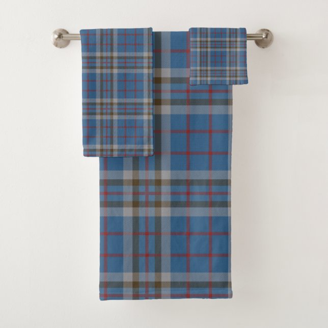 Clan Plaid Thompson gris bleu Check Tartan (En situation)
