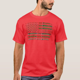 Clan Pollock Scottish tartan, USA Flaggenkilometer T-Shirt