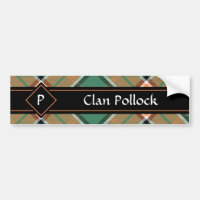 Clan Pollock Tartan Autoaufkleber