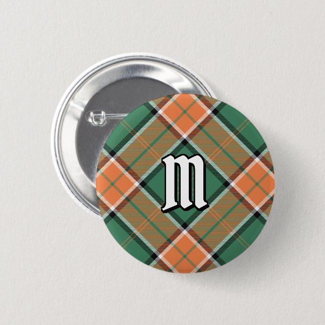 Clan Pollock Tartan Button (Vorne & Hinten)