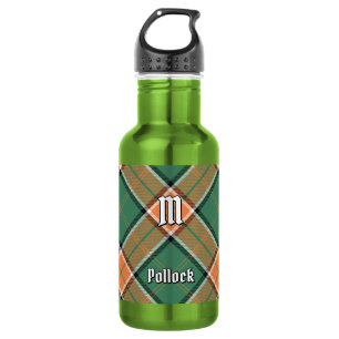 Clan Pollock Tartan Edelstahl-Wasserflasche Edelstahlflasche