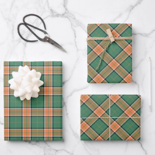 Clan Pollock Tartan Feuilles de papier enveloppant