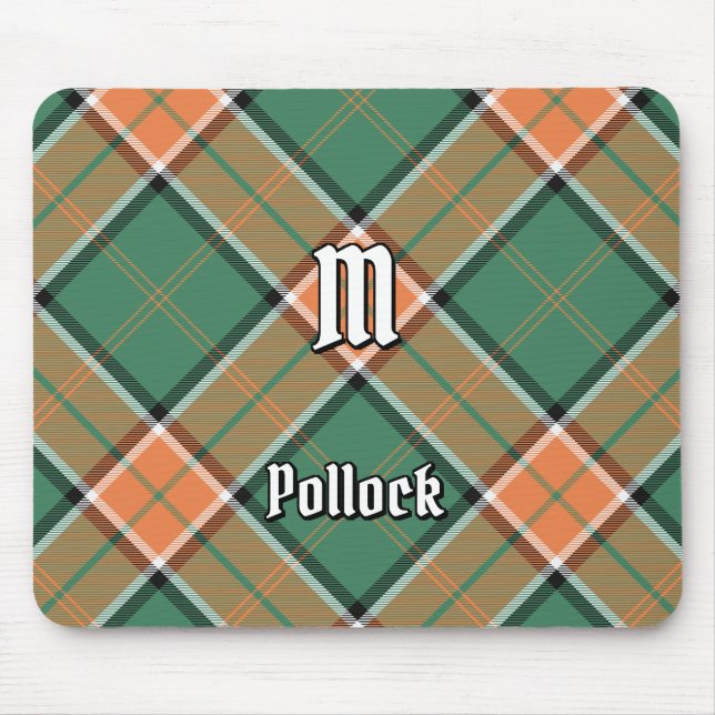 Clan Pollock Tartan Mouse Pad Mousepad (Vorne)