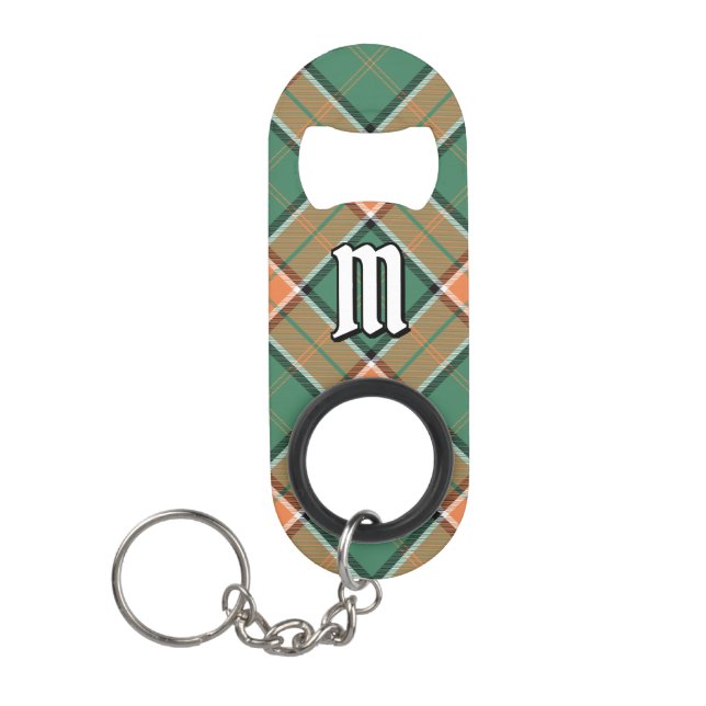 Clan Pollock Tartan Schlüsselanhänger Flaschenöffn Mini Flaschenöffner (Vorderseite)