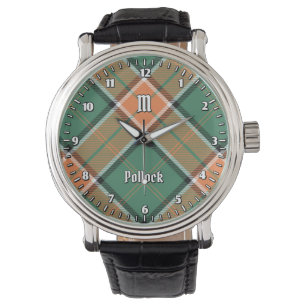 Clan Pollock Tartan Watch Armbanduhr