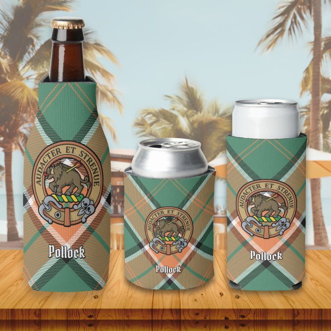 Clan Pollock Wappen Flasche Cooler Flaschenkühler (Von Creator hochgeladen)
