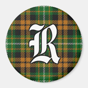 Clan Ramsay Orange und Green Tartan Kariert Accent Magnet