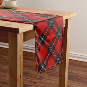 Clan Ramsay Red Tartan Großer Tischläufer
