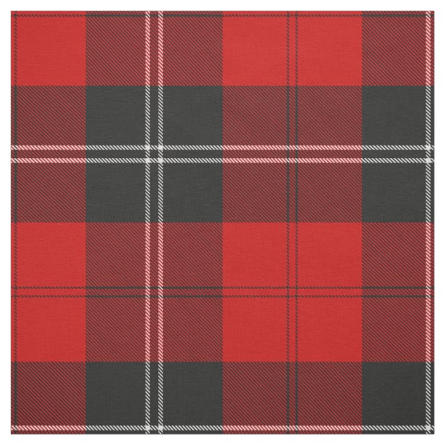 Clan Ramsay Red Tartan Stoff (Muster)