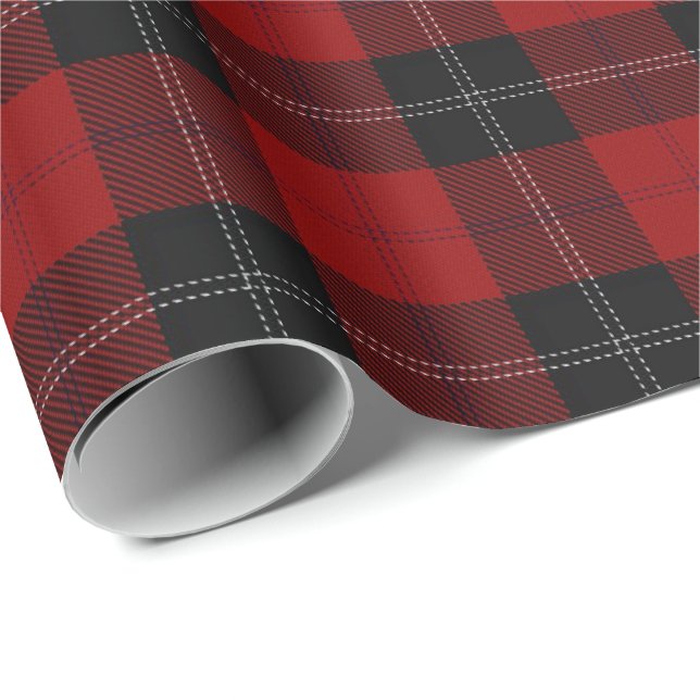 Clan Ramsay Scottish Tartan Geschenkpapier (Rolleneckpunkt)