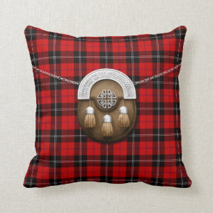 Clan Ramsay Tartan und Sporran Kissen