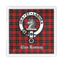 Clan Ramsay Wappen Abzeichen & Tartan individuell