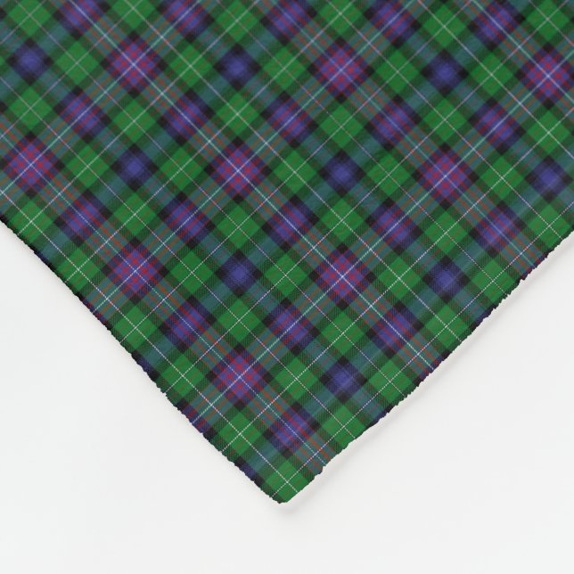 Clan Rankine Tartan Fleecedecke (Ecke)