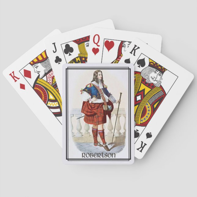 Clan Robertson Classic Scotland Bicycle Deck Spielkarten (Rückseite)