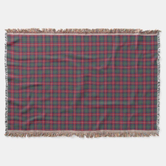 Clan Robertson Red, Green und Blue Tartan Decke (Vorderseite)