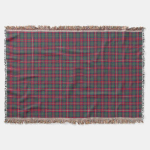 Clan Robertson roter, grüner und blauer Tartan Decke