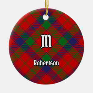 Clan Robertson Tartan Keramik Ornament