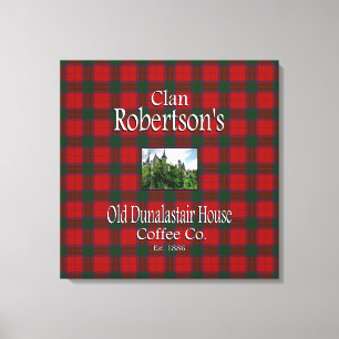 Clan Robertson's Old Dunalastair House Coffee Co. Leinwanddruck