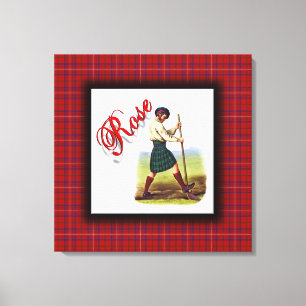 Clan Rose Scottish Dream Leinwanddruck