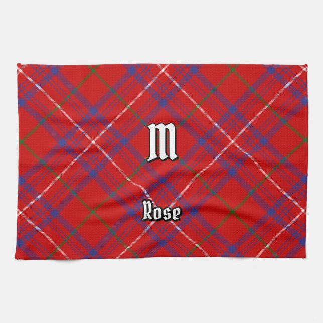 Clan Rose Tartan Geschirrtuch (Horizontal)