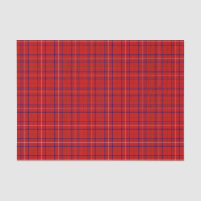 Clan Rose Tartan Kariert Seidenpapier (Vorderseite)