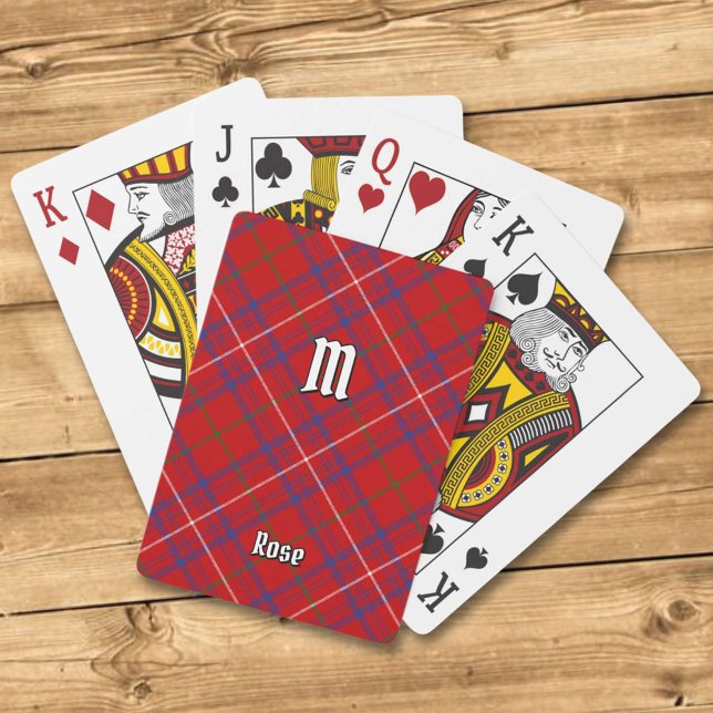 Clan Rose Tartan Spielkarten (Von Creator hochgeladen)
