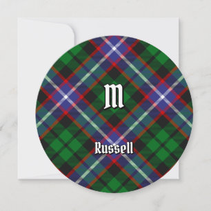 Clan Russell Tartan Einladung