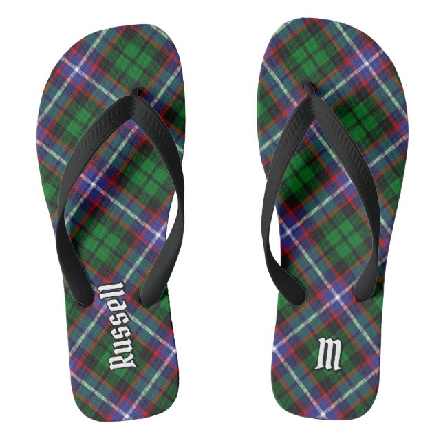Clan Russell Tartan Flip Flops (Fußbett)