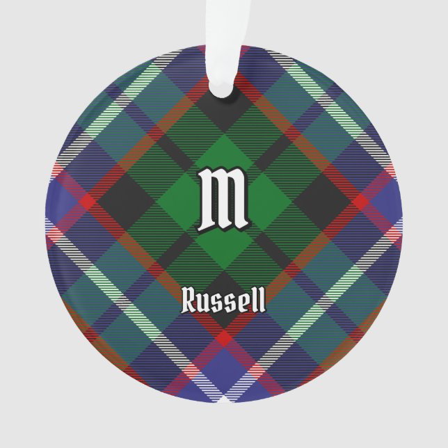 Clan Russell Tartan Ornament (Vorderseite)
