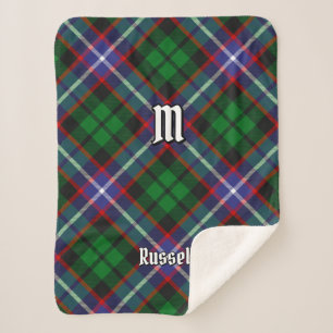 Clan Russell Tartan Sherpadecke