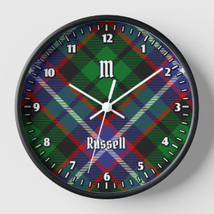 Clan Russell Tartan Uhr