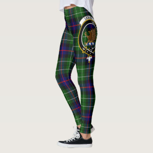 Clan Scotstee Leslie Crête Tartan Leggings pour fe