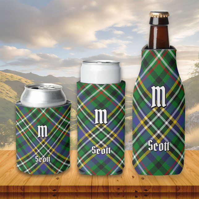 Clan Scott Green Tartan Can Cooler Dosenkühler (Von Creator hochgeladen)