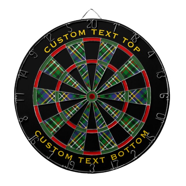 Clan Scott Green Tartan Dart Board Dartscheibe (vorne)
