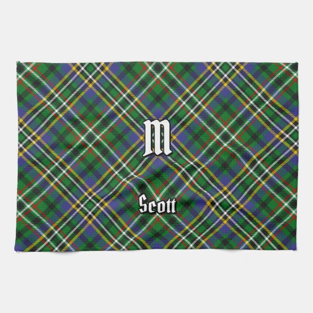 Clan Scott Green Tartan Küchentuch (Horizontal)