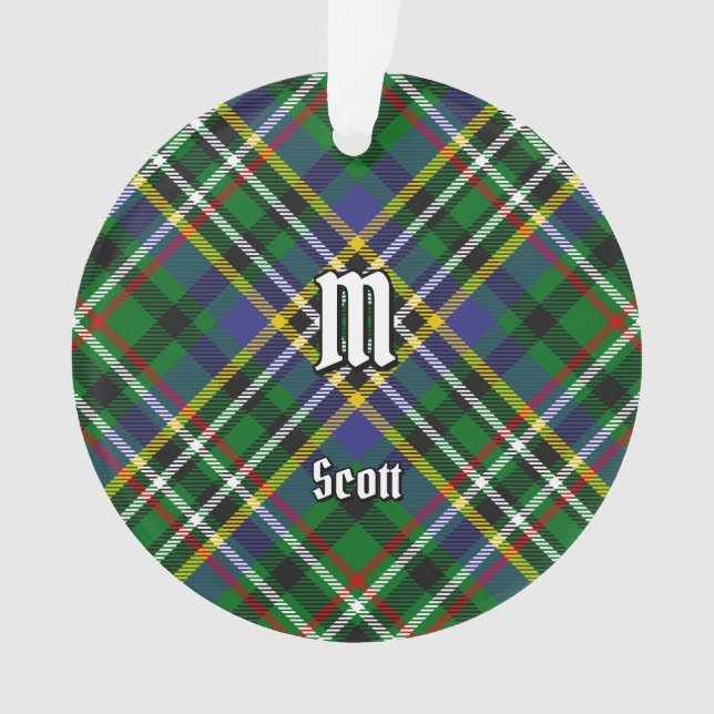 Clan Scott Green Tartan Orament (devant)
