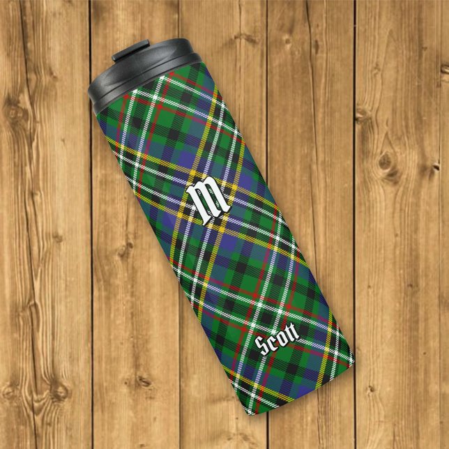 Clan Scott Green Tartan Thermal Tumbler Thermosbecher (Von Creator hochgeladen)