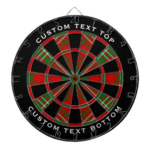 Clan Scott Red Tartan Dart Board Dartscheibe