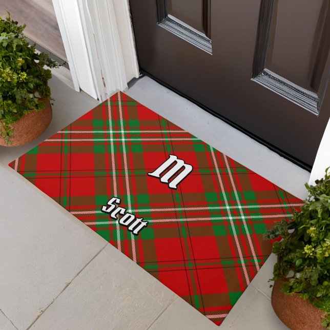 Clan Scott Red Tartan Doormat Fußmatte (Von Creator hochgeladen)