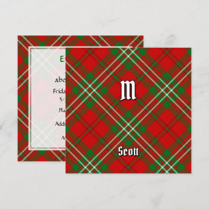 Clan Scott Red Tartan Einladung