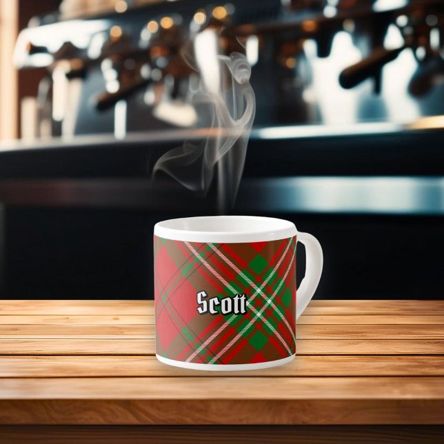 Clan Scott Red Tartan Espresso Cup Espressotasse (Von Creator hochgeladen)