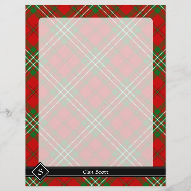 Clan Scott Red Tartan Flyer (Vorne)