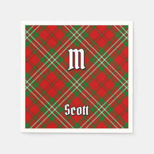 Clan Scott Red Tartan Napkins Serviette