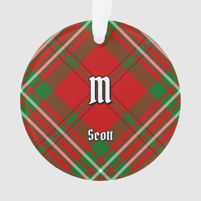 Clan Scott Red Tartan Orament (devant)