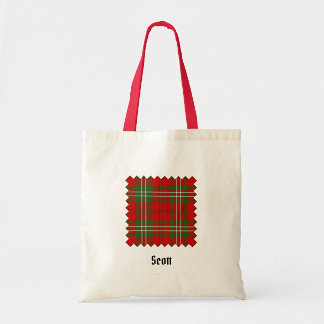 Clan Scott Red Tartan Tragetasche (Vorne)