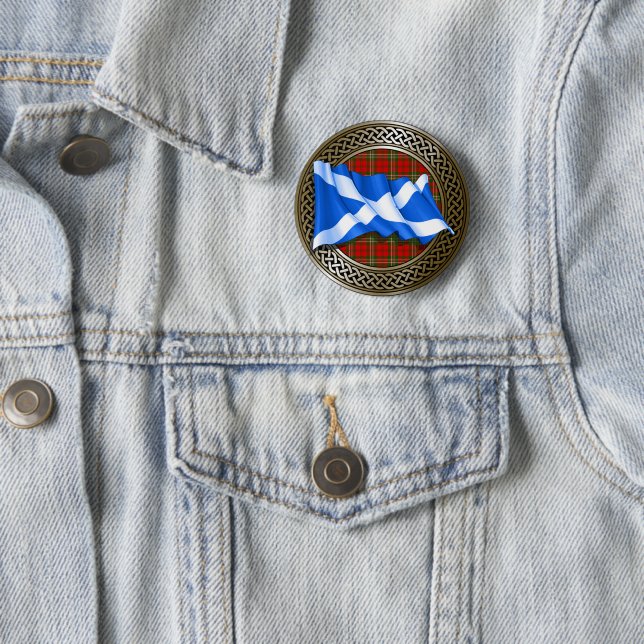 Clan Scott Tartan Button (Beispiel)