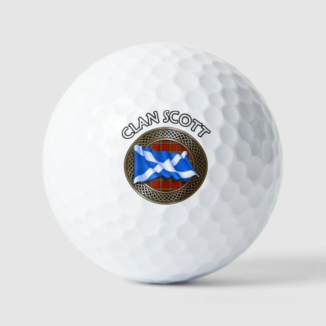 Clan Scott Tartan Golfball (Vorderseite)