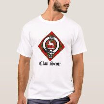 Clan Scott Wappen Abzeichen & Tartan